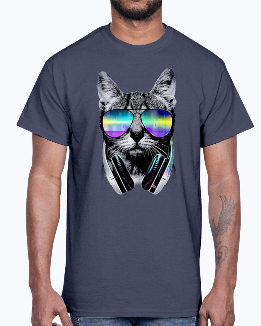 Men's Gildan Ultra Cotton T-Shirt DJ Cat