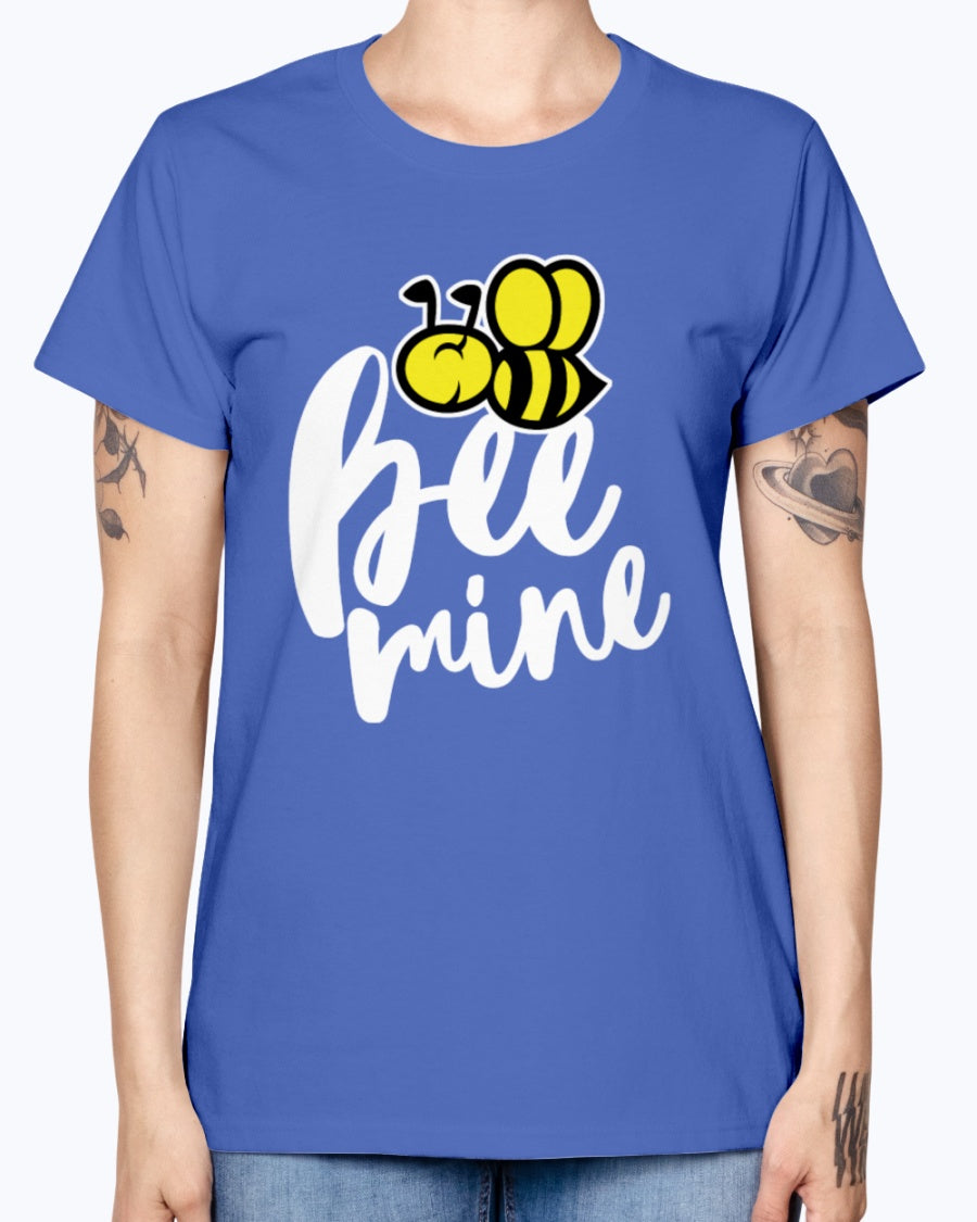 Gildan Ladies Missy T-Shirt 16 colors. Bee Mine