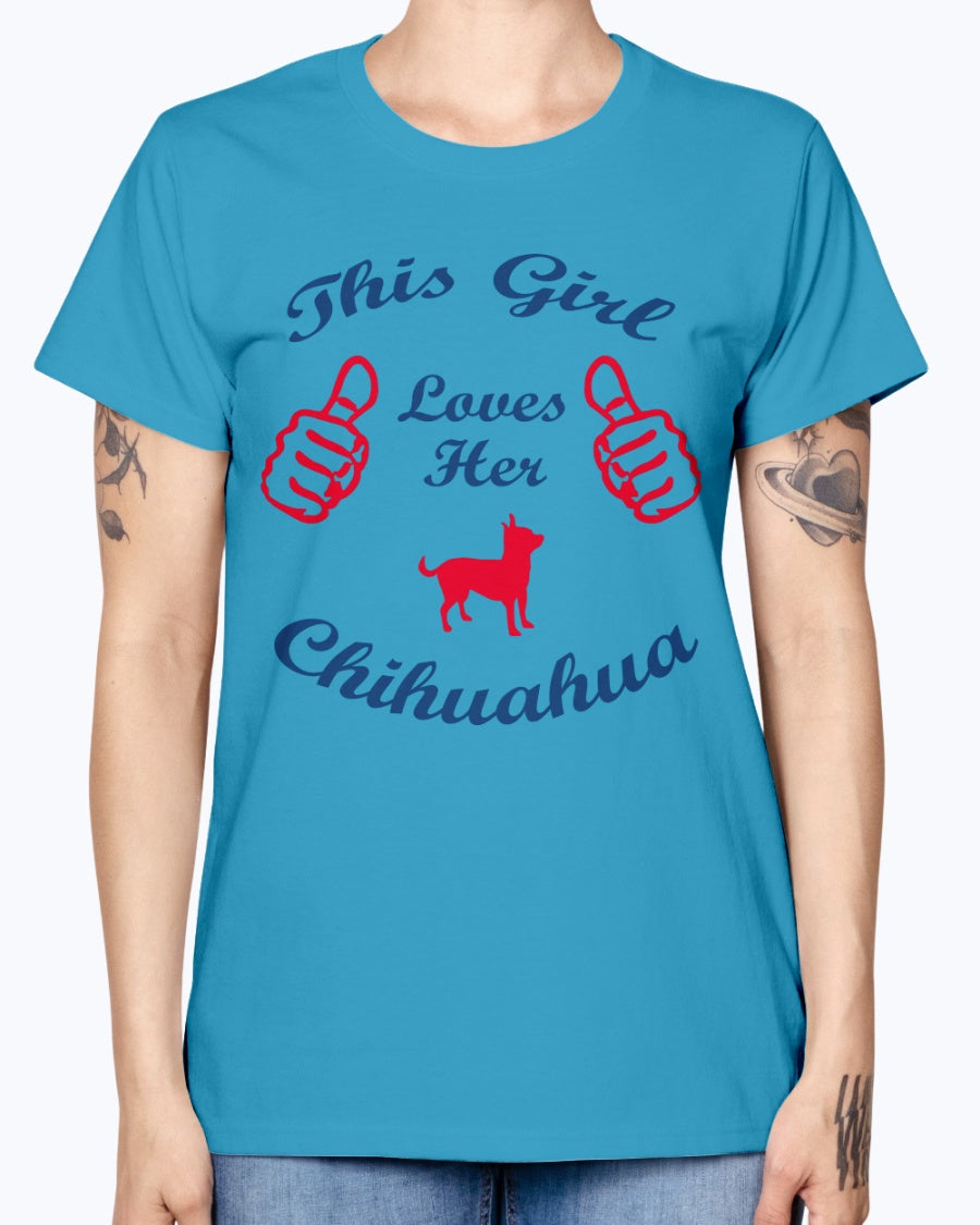 Gildan Ladies Missy T-Shirt Chihuaha