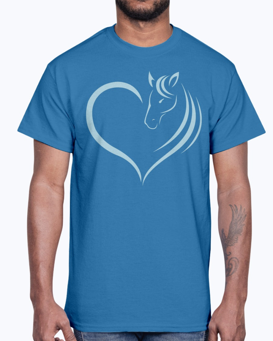 Men's Gildan Ultra Cotton T-Shirt Horse heart