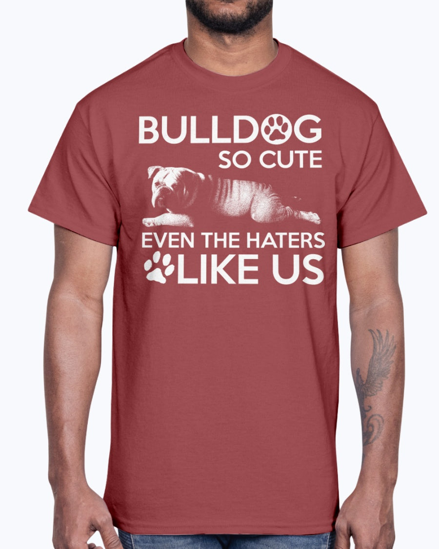 G2000 Unisex Ultra Cotton T-Shirt 12 Colors Bulldog so cute. Lake us