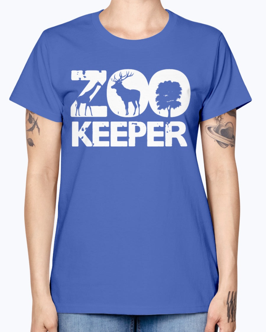 Gildan Ladies Missy T-Shirt 16 colors . Zookeeper