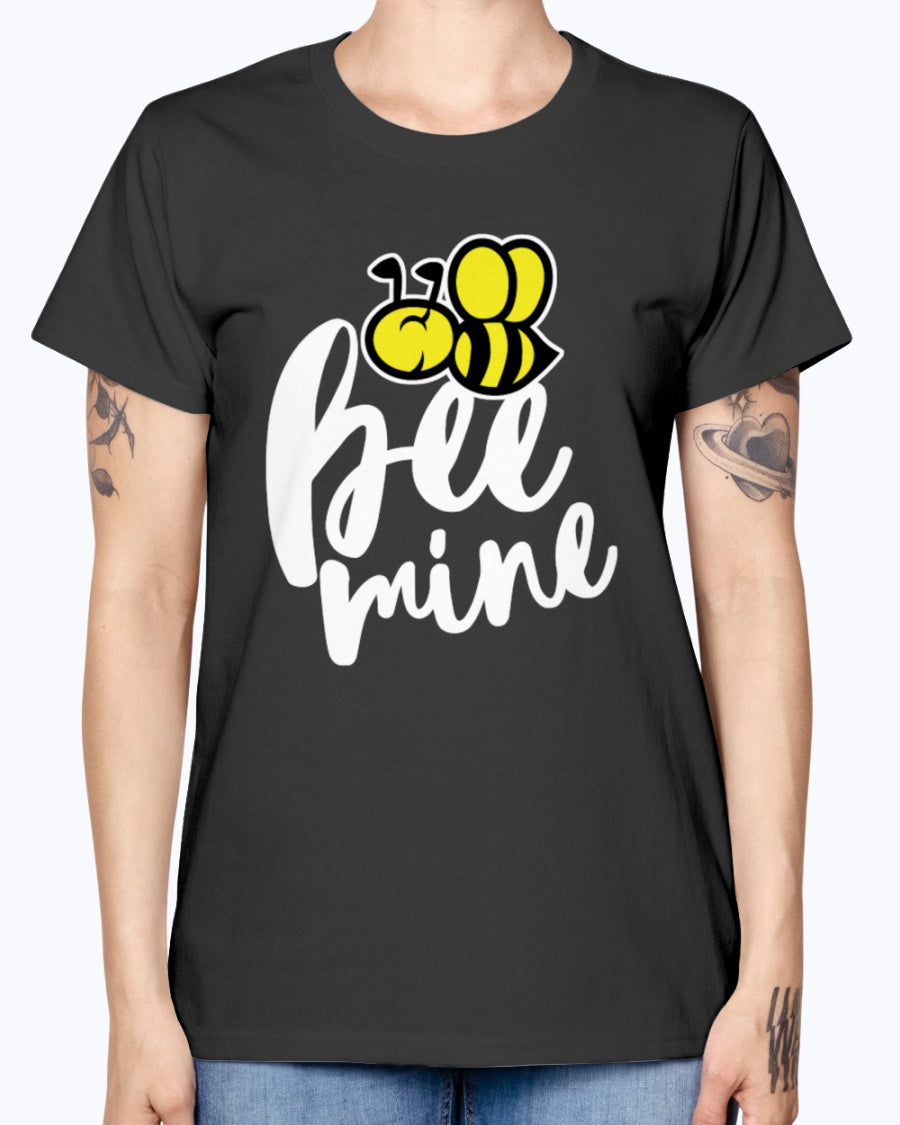 Gildan Ladies Missy T-Shirt 16 colors. Bee Mine