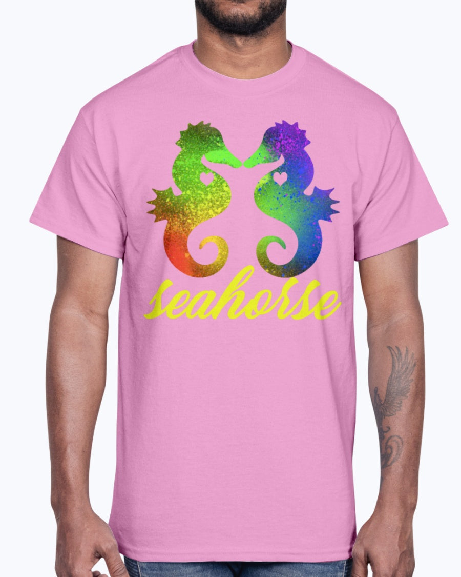 G2000 Unisex Ultra Cotton T-Shirt Love Seahorse Shirt