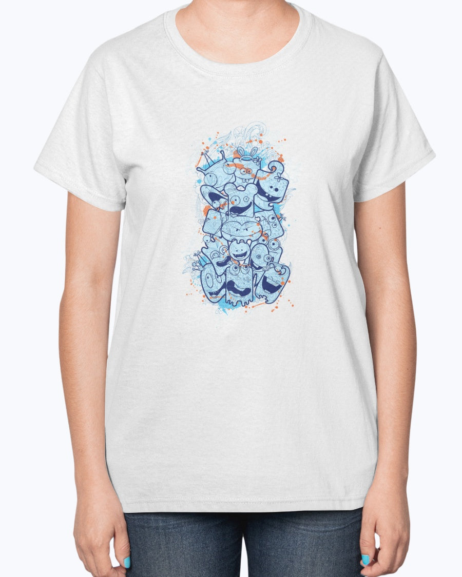 Gildan 2000L Ultra Cotton Ladies T-Shirt 13 colors Dark Sleepwalker,design-430