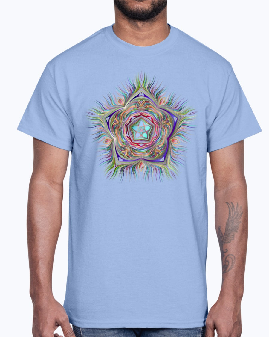 Men's Gildan Ultra Cotton T-Shirt . Chromatic Starfish