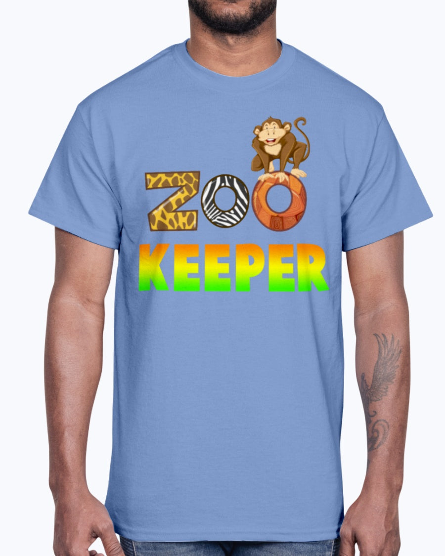 Men's Gildan Ultra Cotton T-Shirt. Zoo Keeper