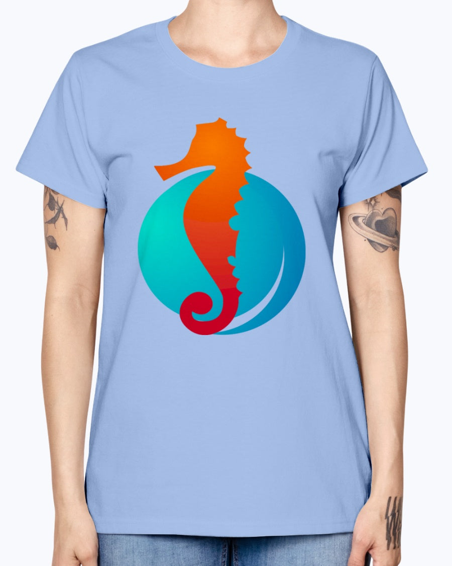 Gildan Ladies Missy T-Shirt. Summer