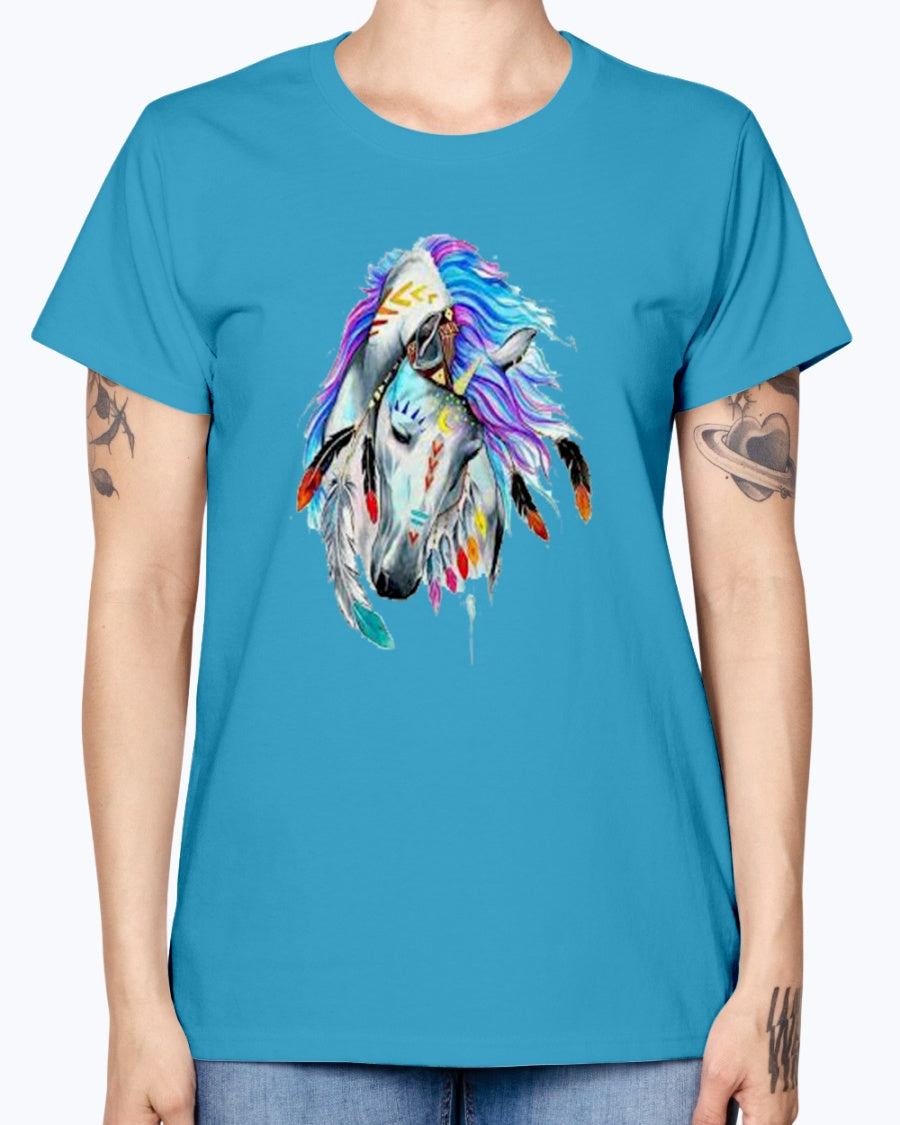Gildan Ladies Missy T-Shirt Horse