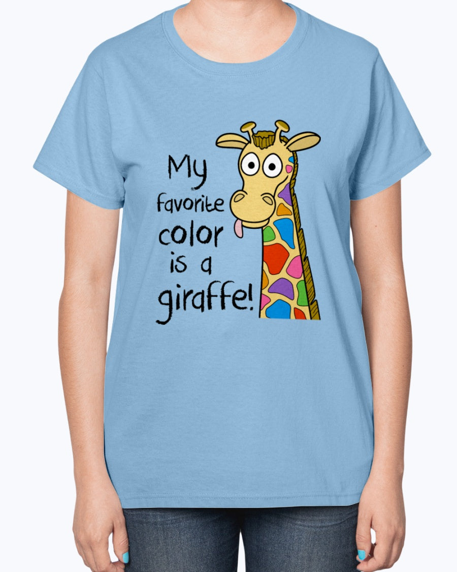 Gildan 2000L Ultra Cotton Ladies T-Shirt 14 colors Light Kids Giraffe