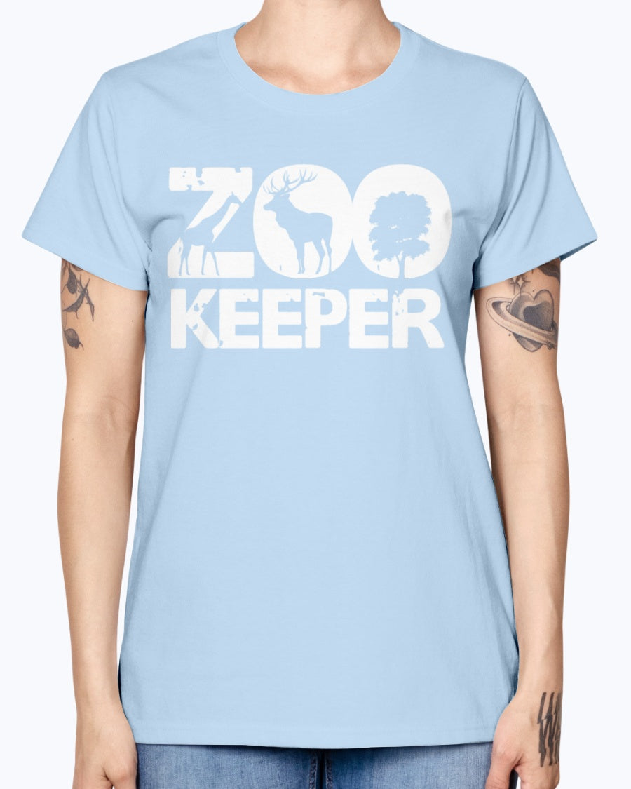 Gildan Ladies Missy T-Shirt 16 colors . Zookeeper