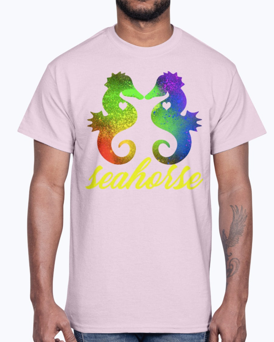 G2000 Unisex Ultra Cotton T-Shirt Love Seahorse Shirt