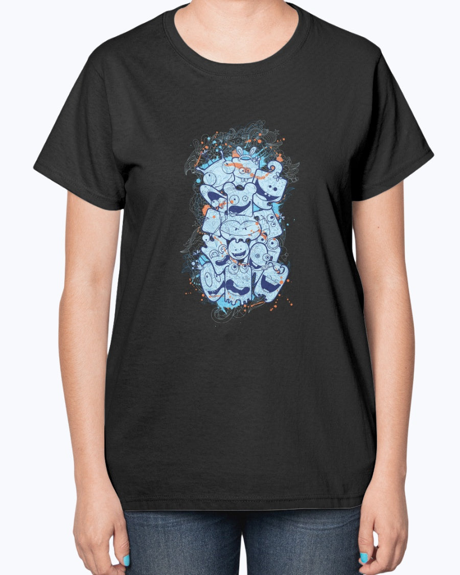 Gildan 2000L Ultra Cotton Ladies T-Shirt 13 colors Dark Sleepwalker,design-430