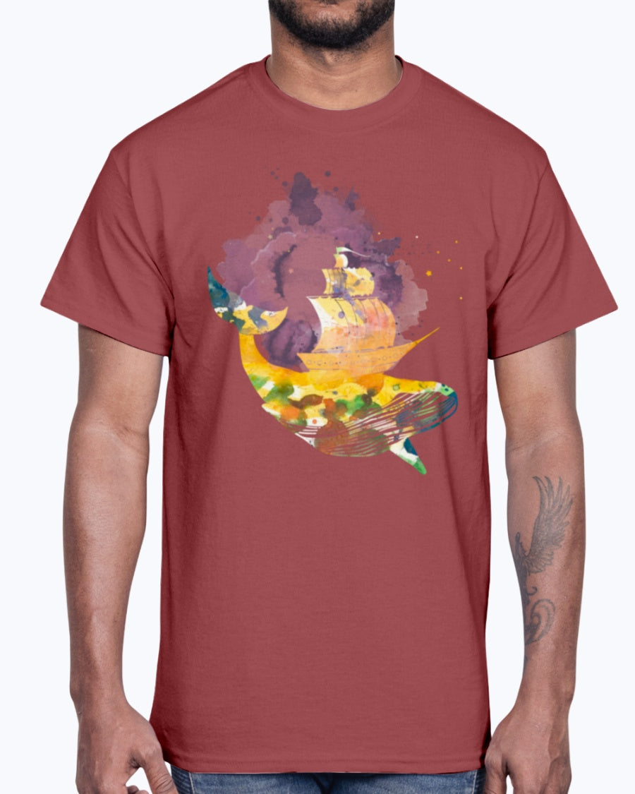 G2000 Unisex Ultra Cotton T-Shirt 12 Colors. Whale