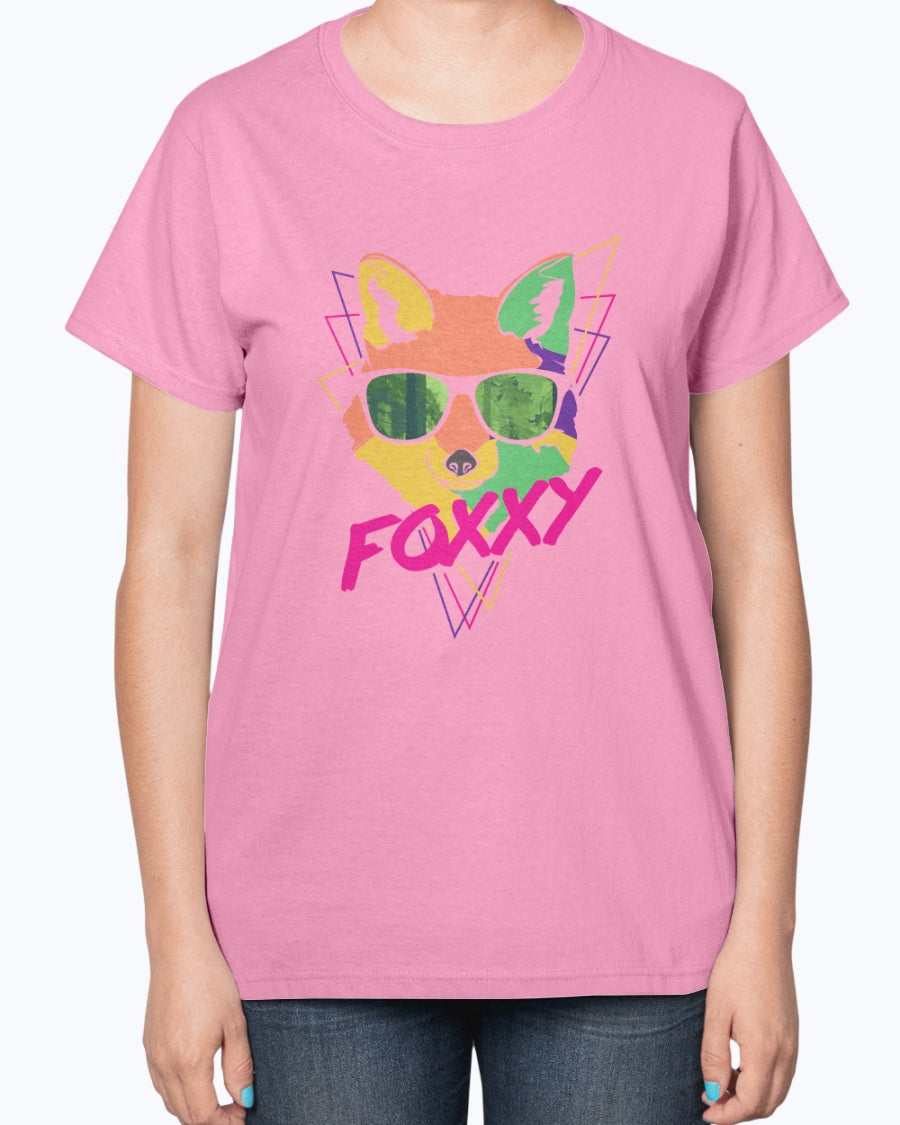 Gildan 2000L Ultra Cotton Ladies T-Shirt 14 colors Light Foxxy design-1352