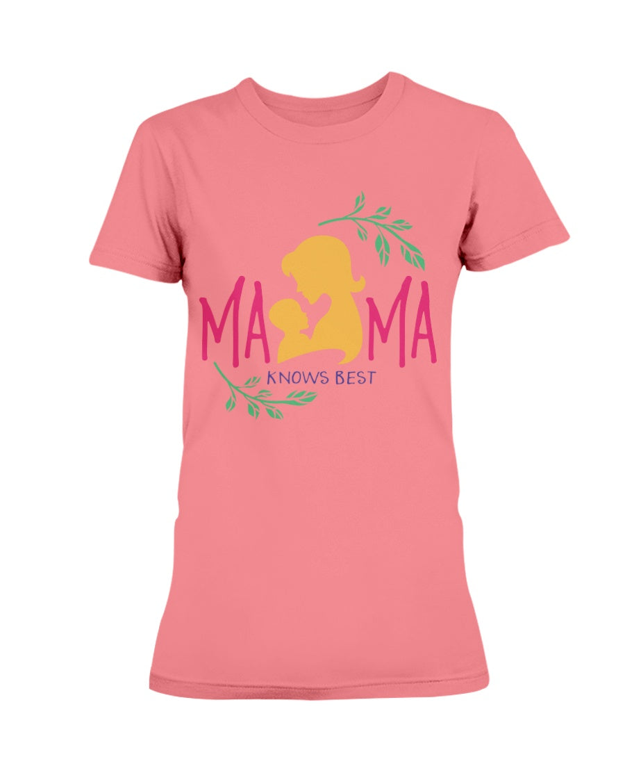 Gildan Ladies Missy Cotton T-Shirt Mama Knows Best