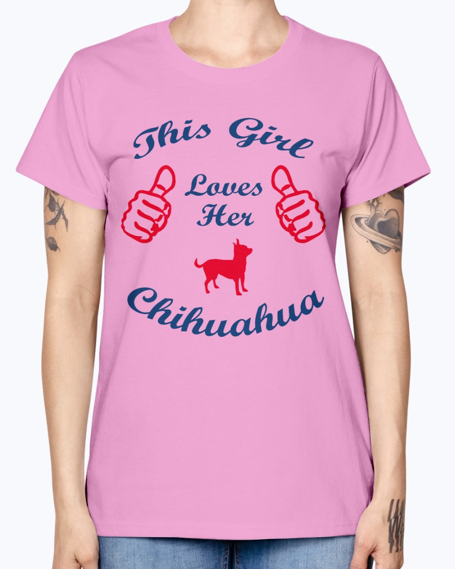 Gildan Ladies Missy T-Shirt Chihuaha
