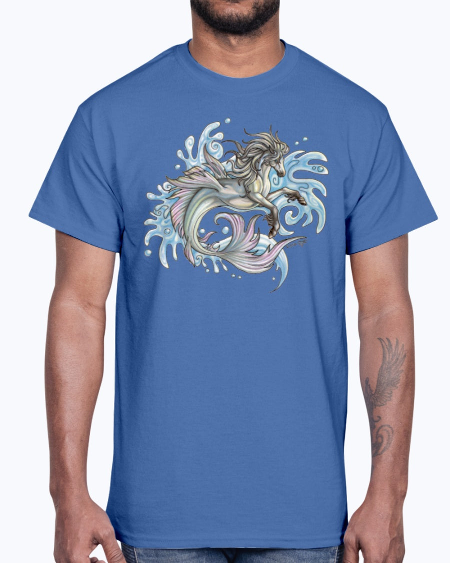 Men's Gildan Ultra Cotton T-Shirt Graffiti Marine