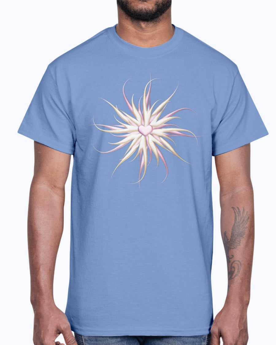 Men's Gildan Ultra Cotton T-Shirt . Starfish with heart