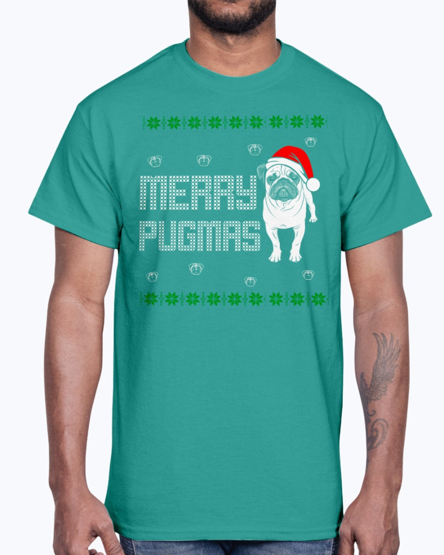 Men's Gildan Ultra Cotton T-Shirt New pug