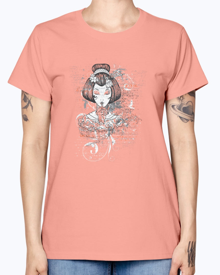 Gildan Ladies Missy T-Shirt. Designious tshirt