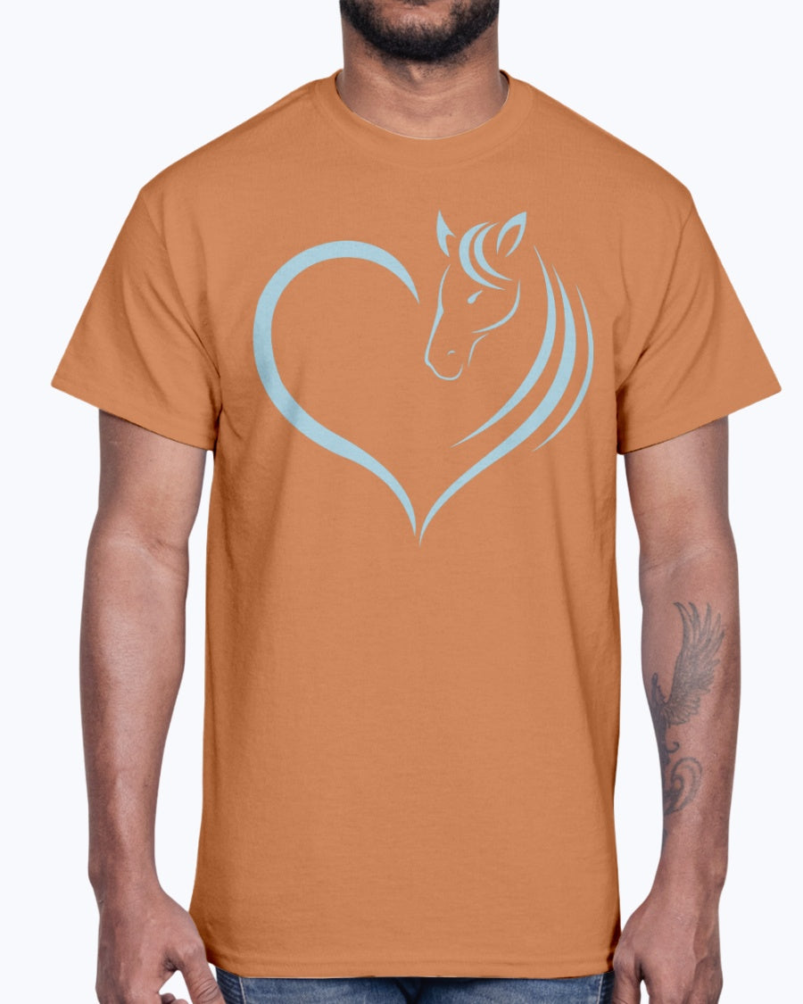 Men's Gildan Ultra Cotton T-Shirt Horse heart
