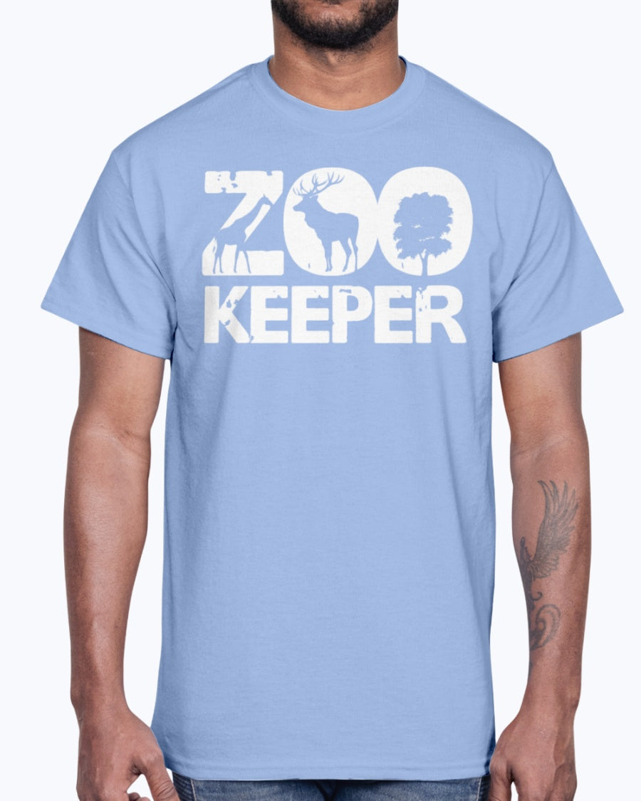 Men's Gildan Ultra Cotton T-Shirt . Zoo Keeper