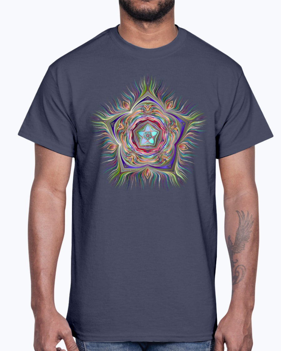 Men's Gildan Ultra Cotton T-Shirt . Chromatic Starfish