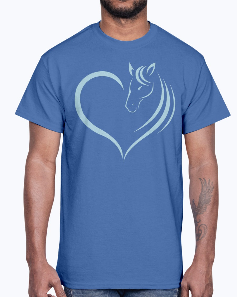 Men's Gildan Ultra Cotton T-Shirt Horse heart