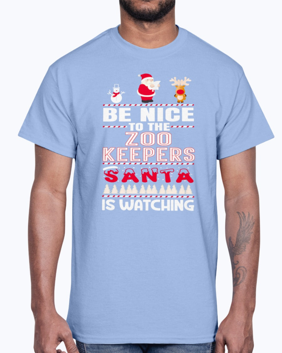 Men's Gildan Ultra Cotton T-Shirt .You Can't Scare Me I Am A Zoo Keepers Halloween