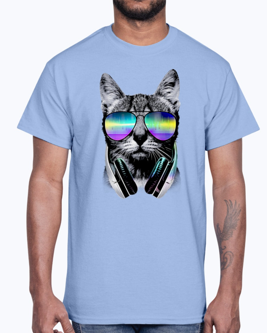 Men's Gildan Ultra Cotton T-Shirt DJ Cat