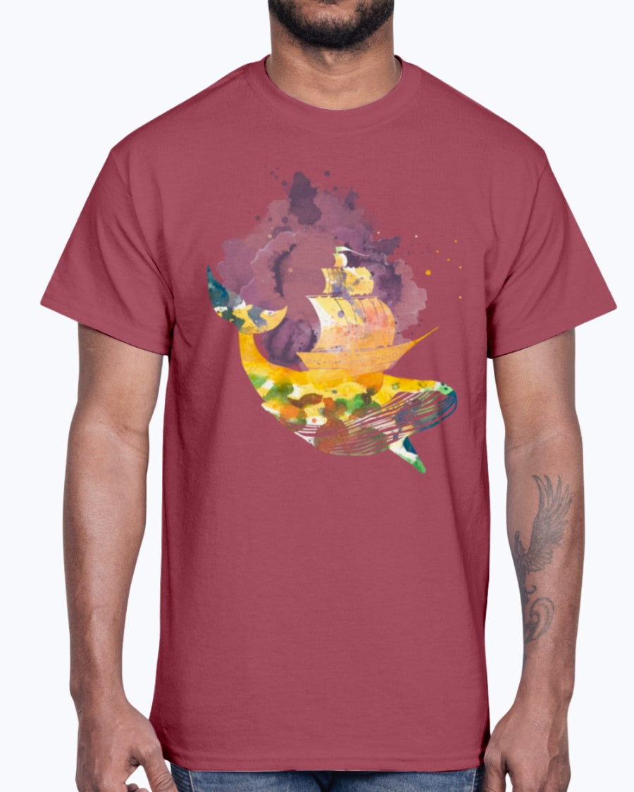 G2000 Unisex Ultra Cotton T-Shirt 12 Colors. Whale