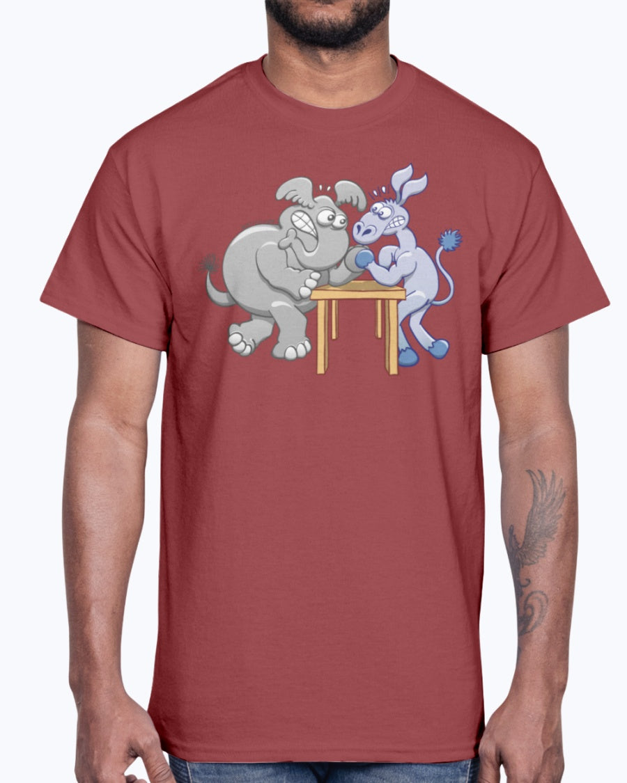 G2000 Unisex Ultra Cotton T-Shirt 12 Colors. Ornate Elephant Color Version