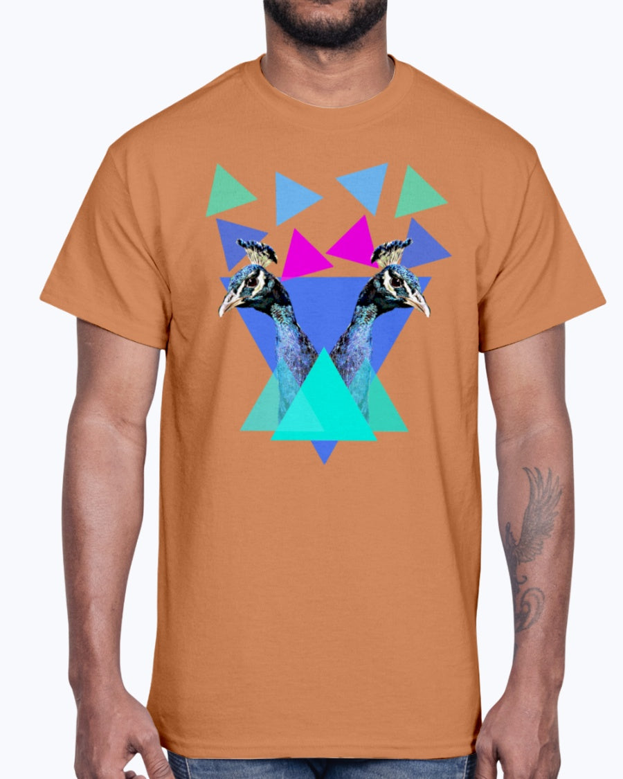 Men's Gildan Ultra Cotton T-Shirt 12 Dark colors Men's Crewneck Sweatshirt Peacocks