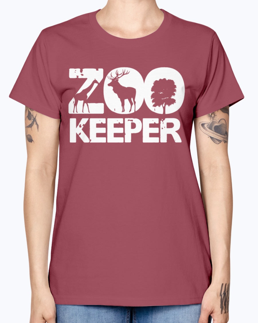 Gildan Ladies Missy T-Shirt 16 colors . Zookeeper