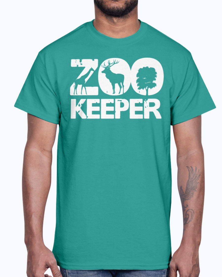 Men's Gildan Ultra Cotton T-Shirt . Zoo Keeper