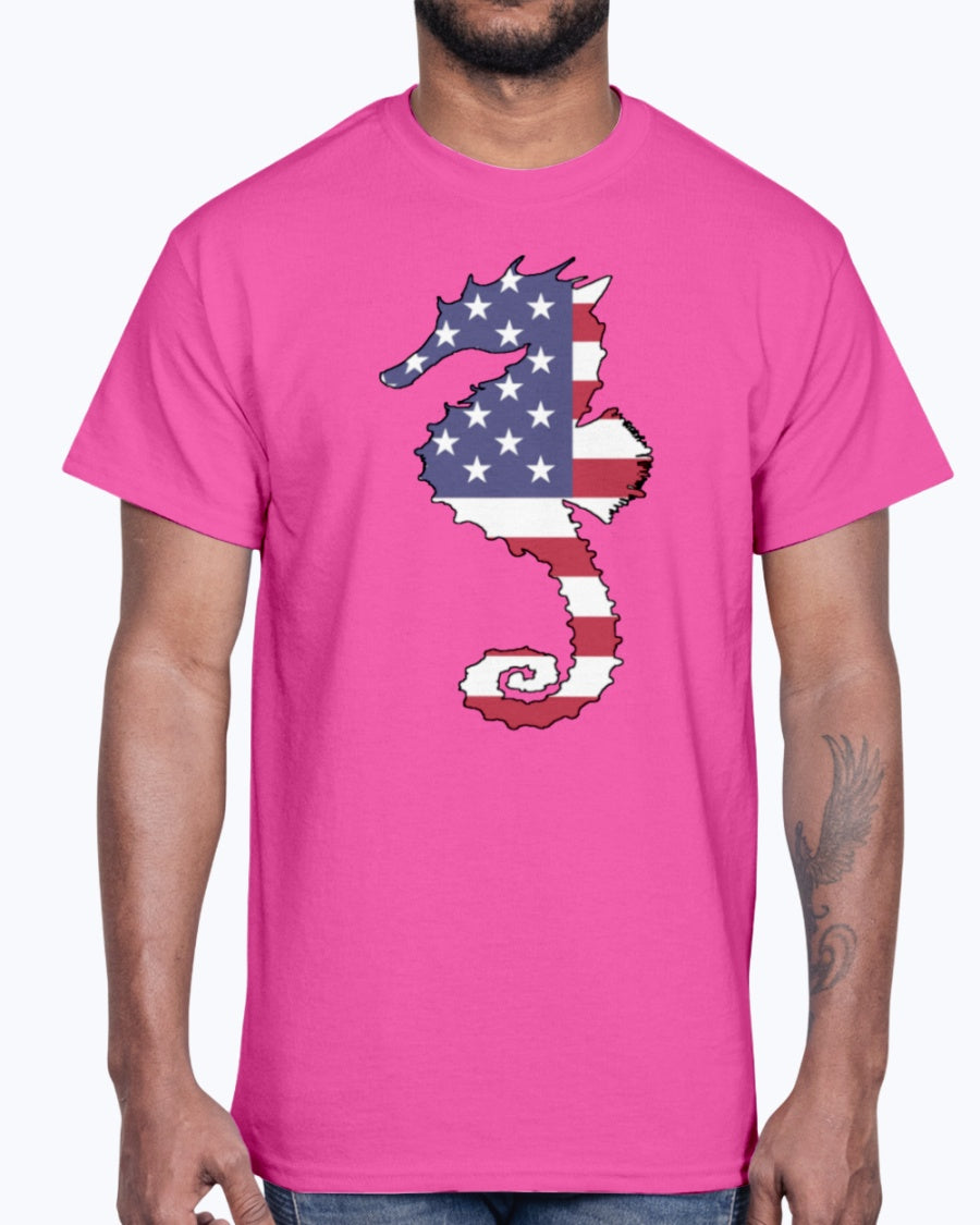 G2000 Unisex Ultra Cotton T-Shirt. American Flag