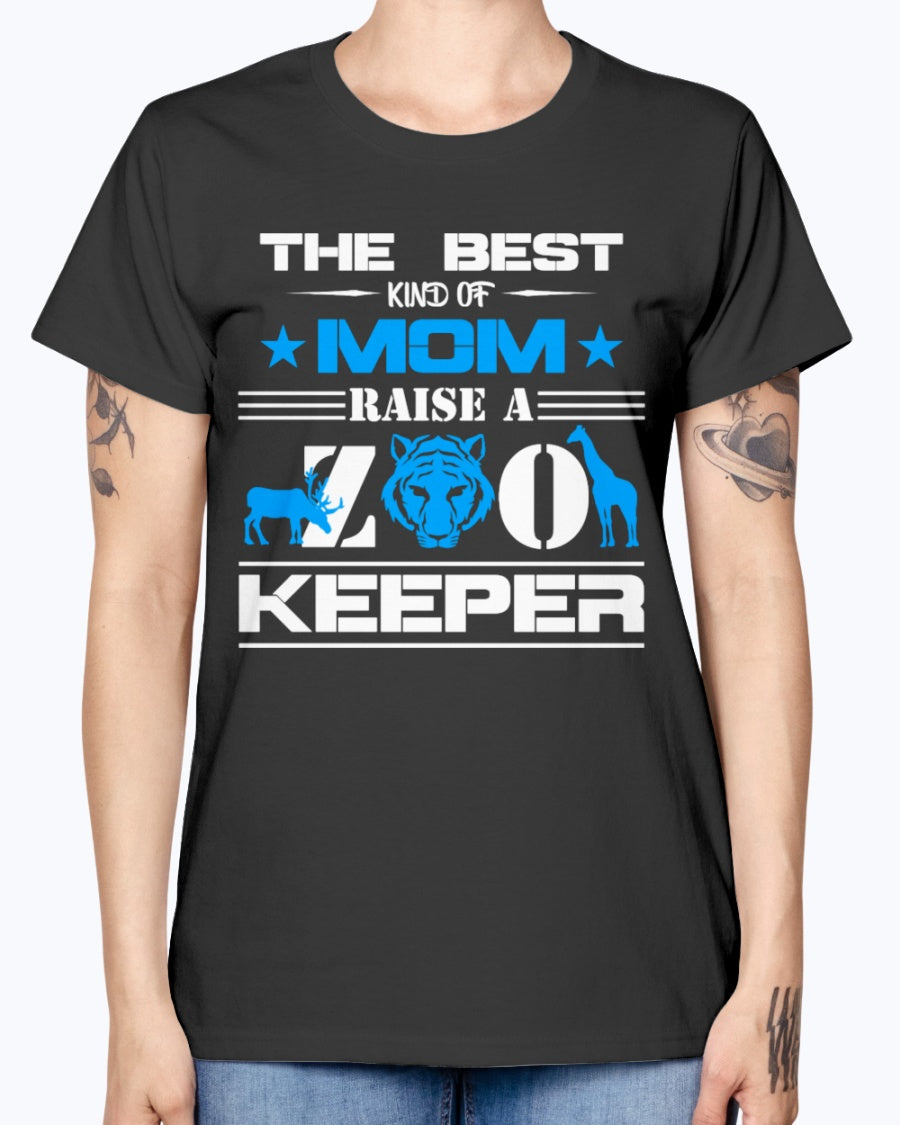 Gildan Ladies Missy T-Shirt 16 colors . Zoo Keeper Mom