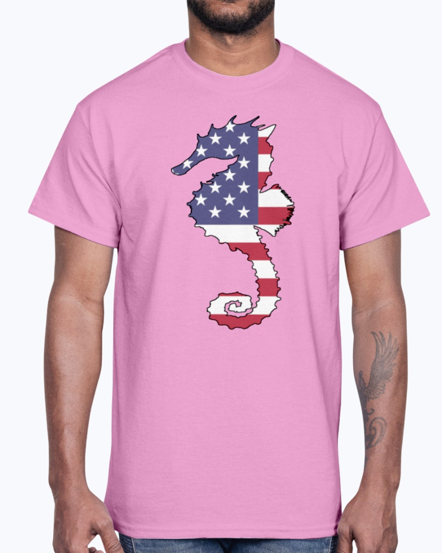 G2000 Unisex Ultra Cotton T-Shirt. American Flag