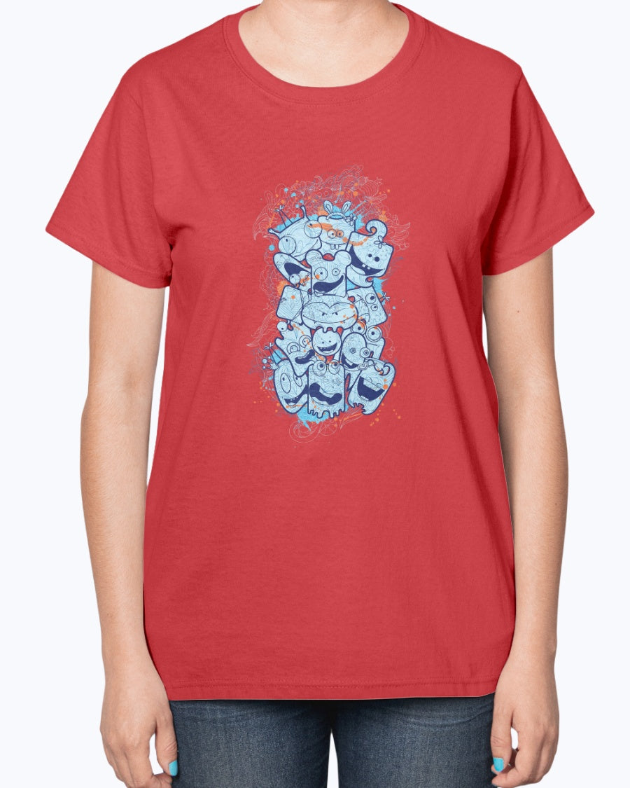 Gildan 2000L Ultra Cotton Ladies T-Shirt 13 colors Dark Sleepwalker,design-430