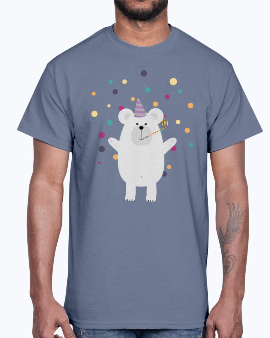 G2000 Unisex Ultra Cotton T-Shirt 12 Colors Party Polar Bear Big & Tall.