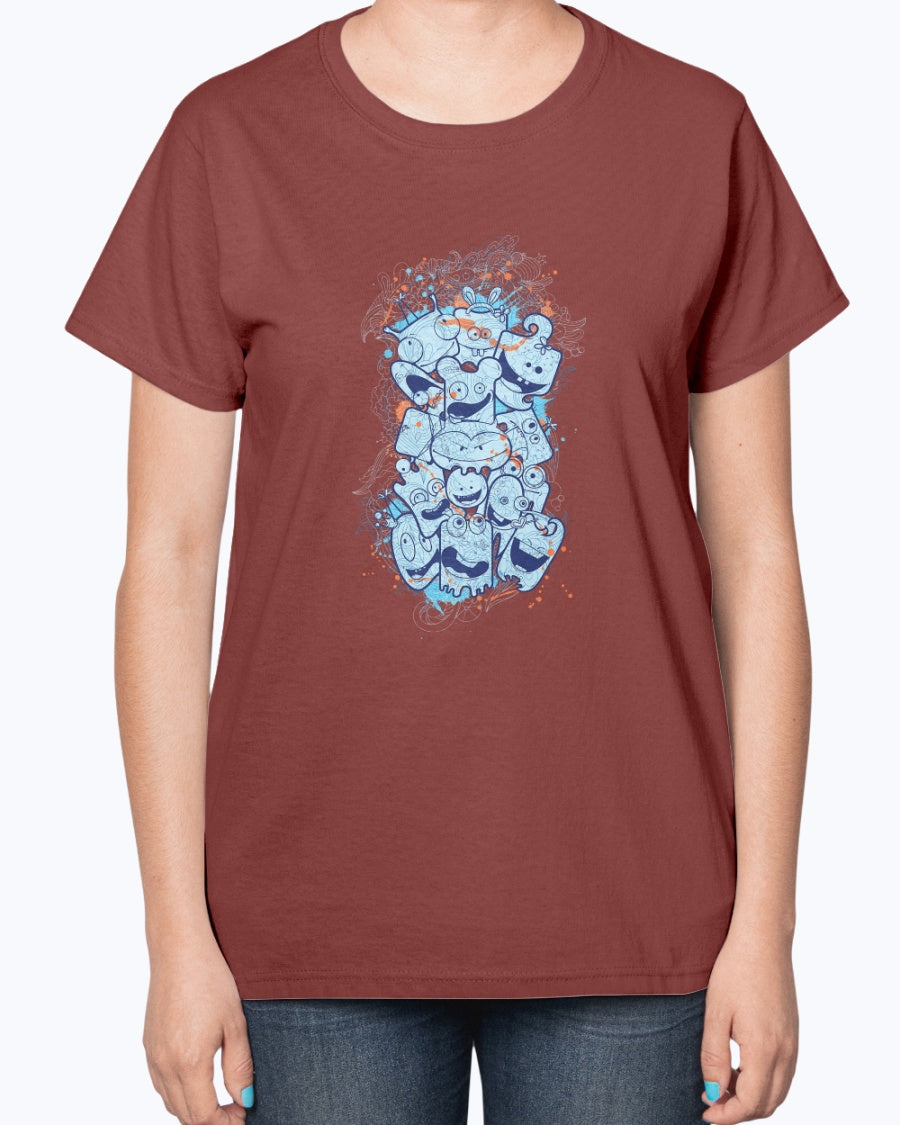 Gildan 2000L Ultra Cotton Ladies T-Shirt 13 colors Dark Sleepwalker,design-430