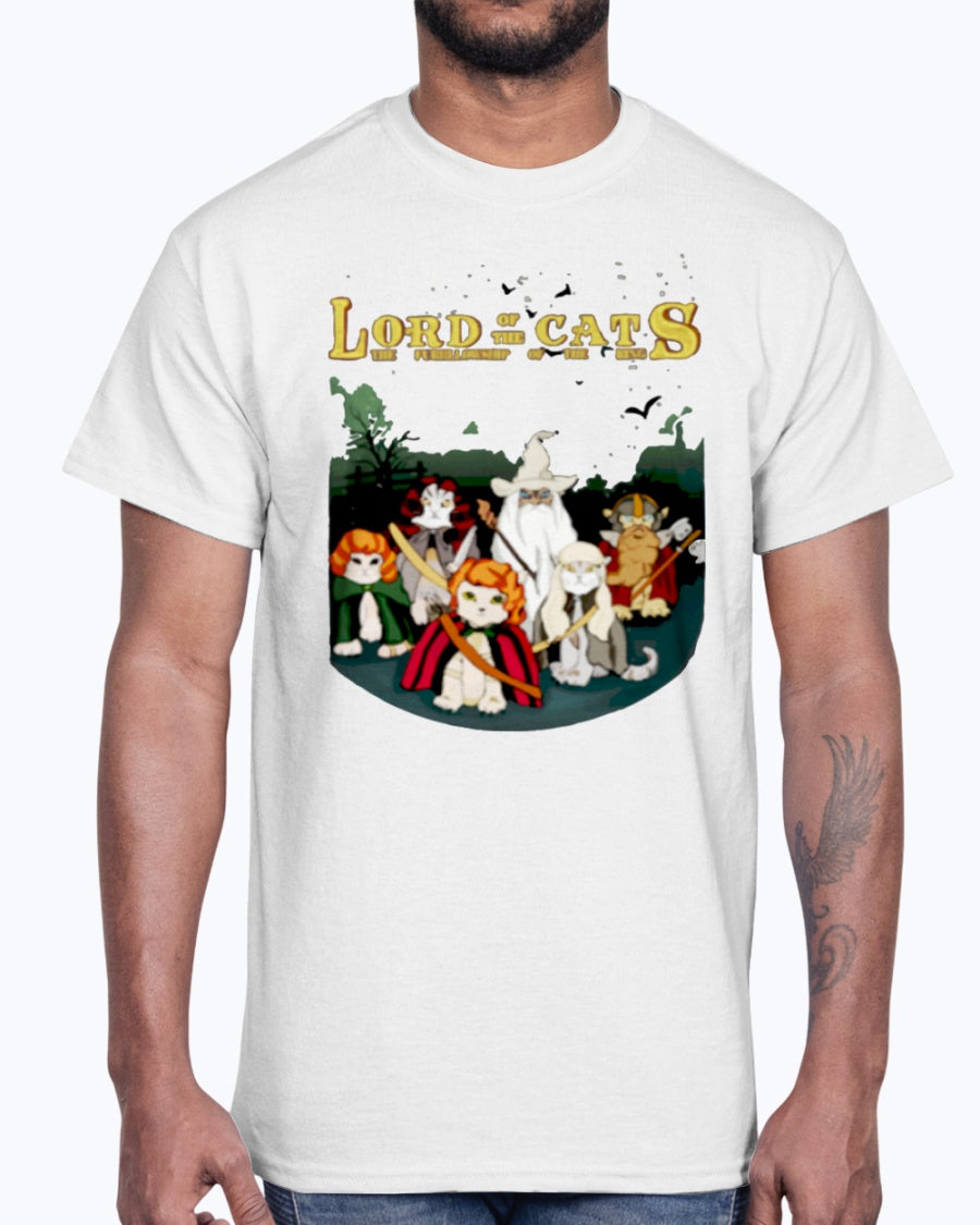 Men's Gildan Ultra Cotton T-Shirt LORD OF THE CATS