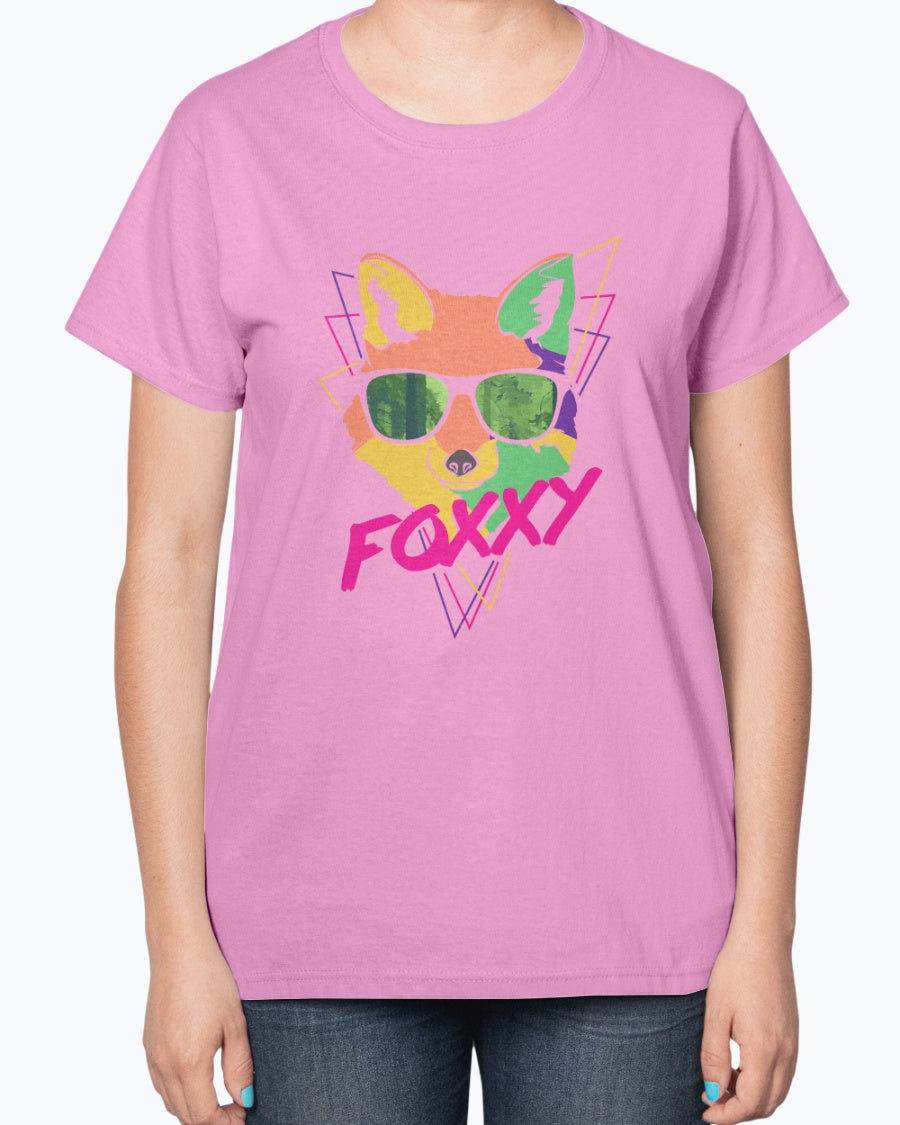 Gildan 2000L Ultra Cotton Ladies T-Shirt 14 colors Light Foxxy design-1352