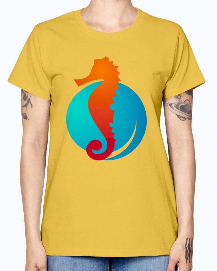 Gildan Ladies Missy T-Shirt. Summer