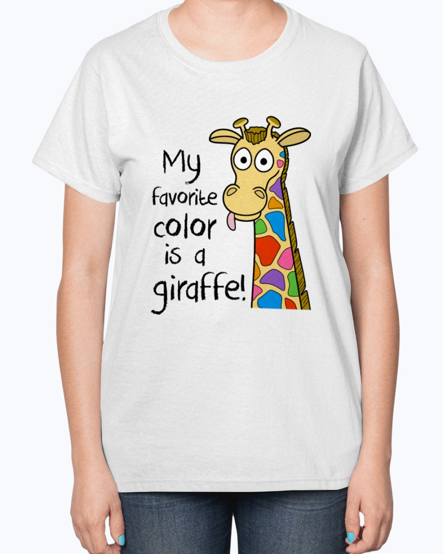 Gildan 2000L Ultra Cotton Ladies T-Shirt 14 colors Light Kids Giraffe