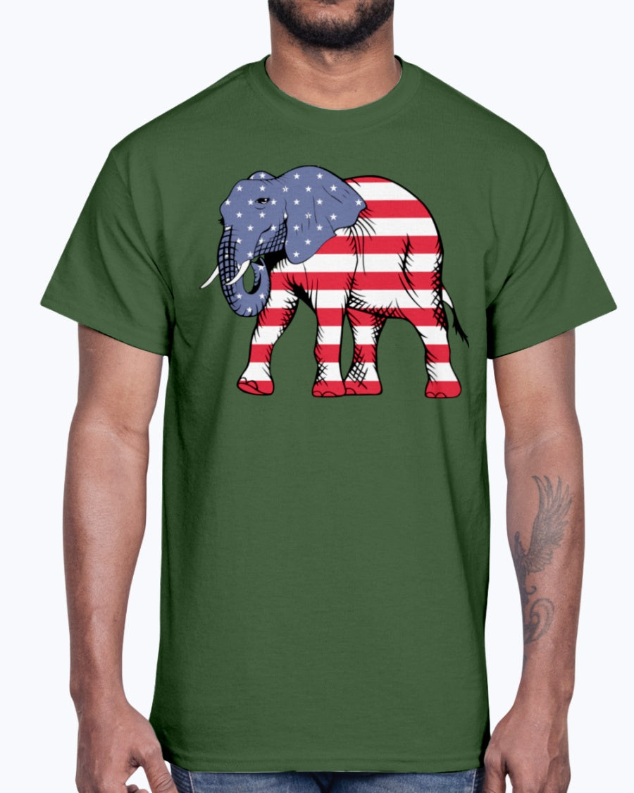 Men's Gildan Ultra Cotton T-Shirt American Elephant