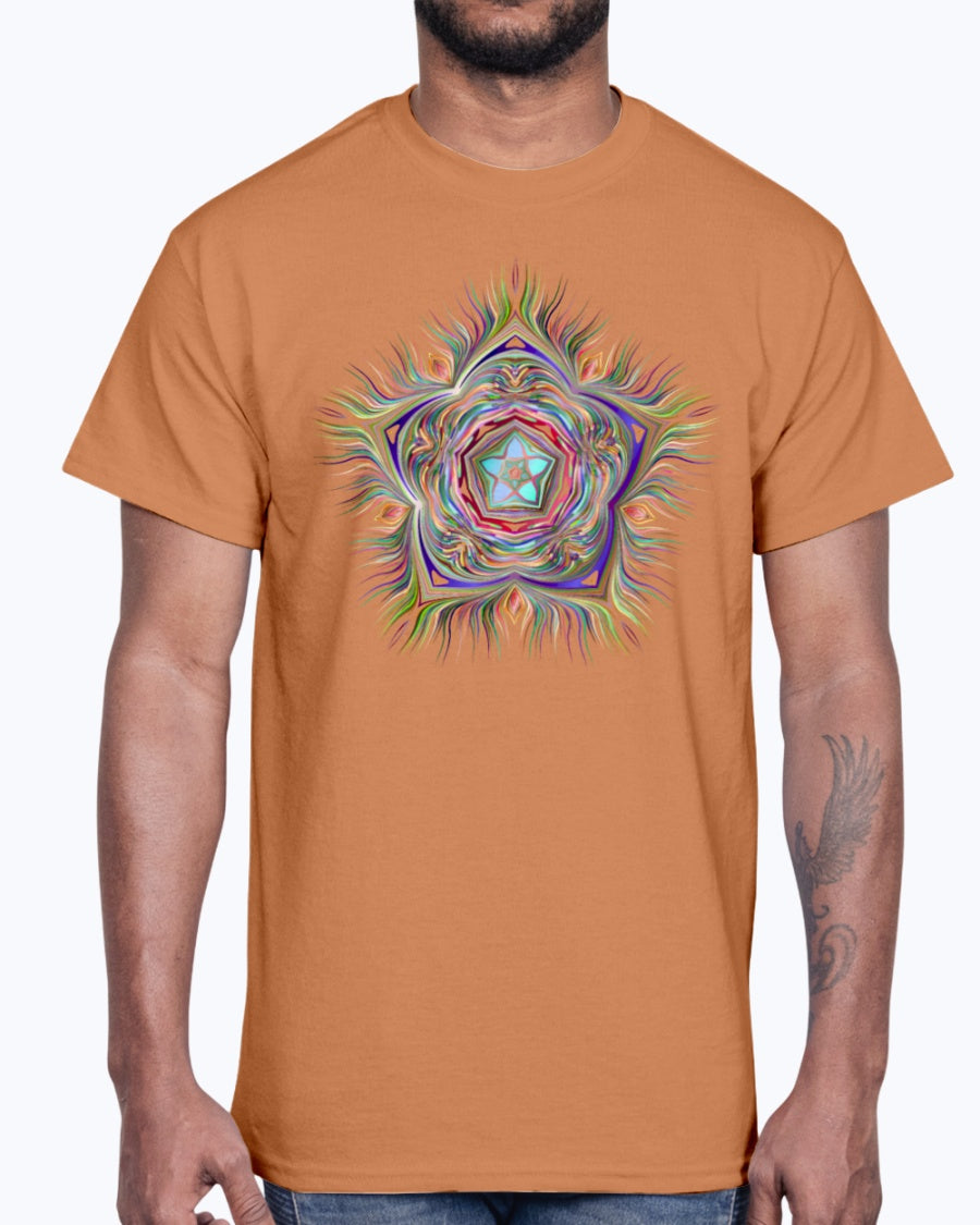 Men's Gildan Ultra Cotton T-Shirt . Chromatic Starfish