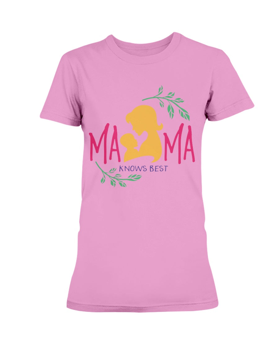 Gildan Ladies Missy Cotton T-Shirt Mama Knows Best