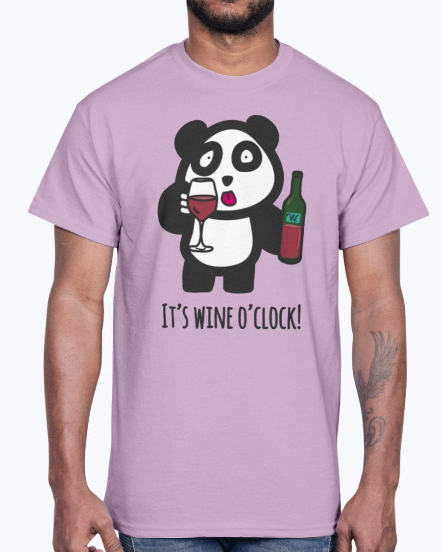 Men's Gildan Ultra Cotton T-Shirt Drinking Panda